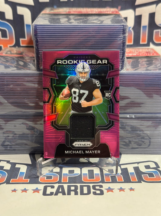 2022 Panini Prizm (Pink Prizm, Rookie Gear Relic) Michael Mayer #RG-MM