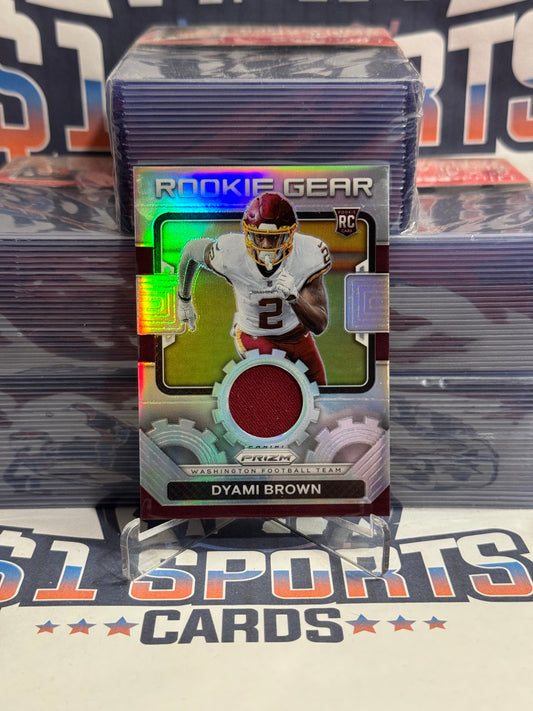 2021 Panini Prizm (Silver Prizm, Rookie Gear Relic) Dyami Brown #RG-23