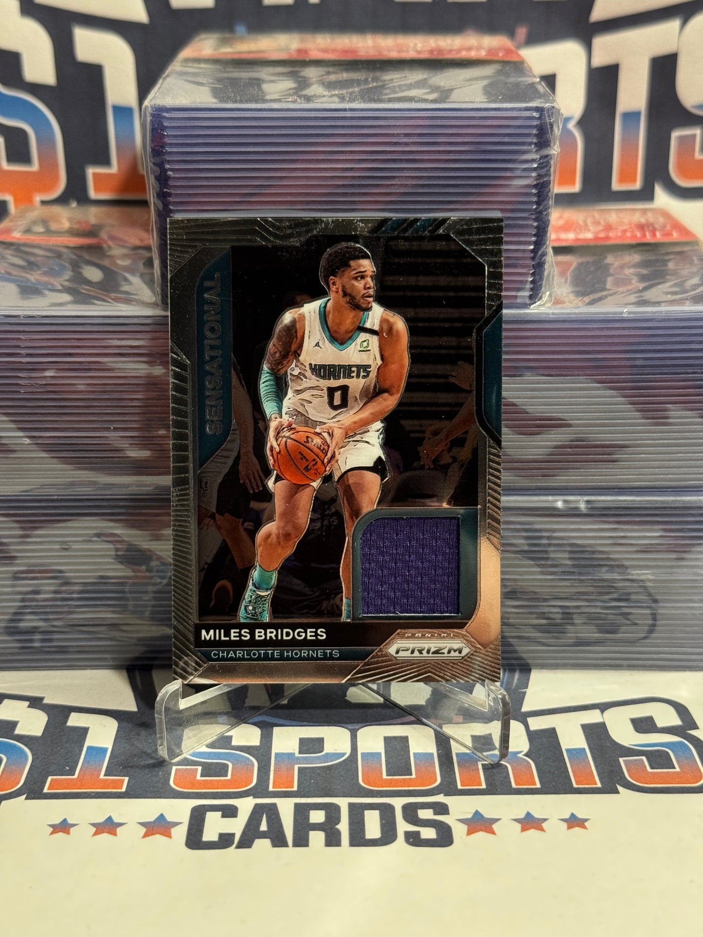 2020 Panini Prizm (Sensational Swatches Relic) Miles Bridges #SSW-MBR
