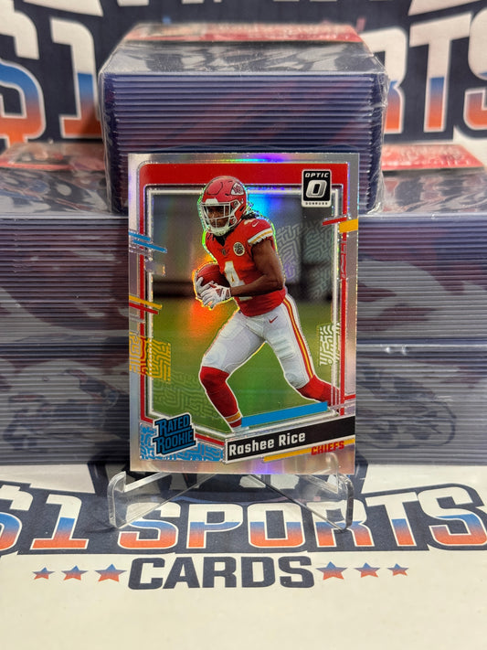 2023 Donruss Optic (Holo Prizm, Rated Rookie) Rashee Rice #257