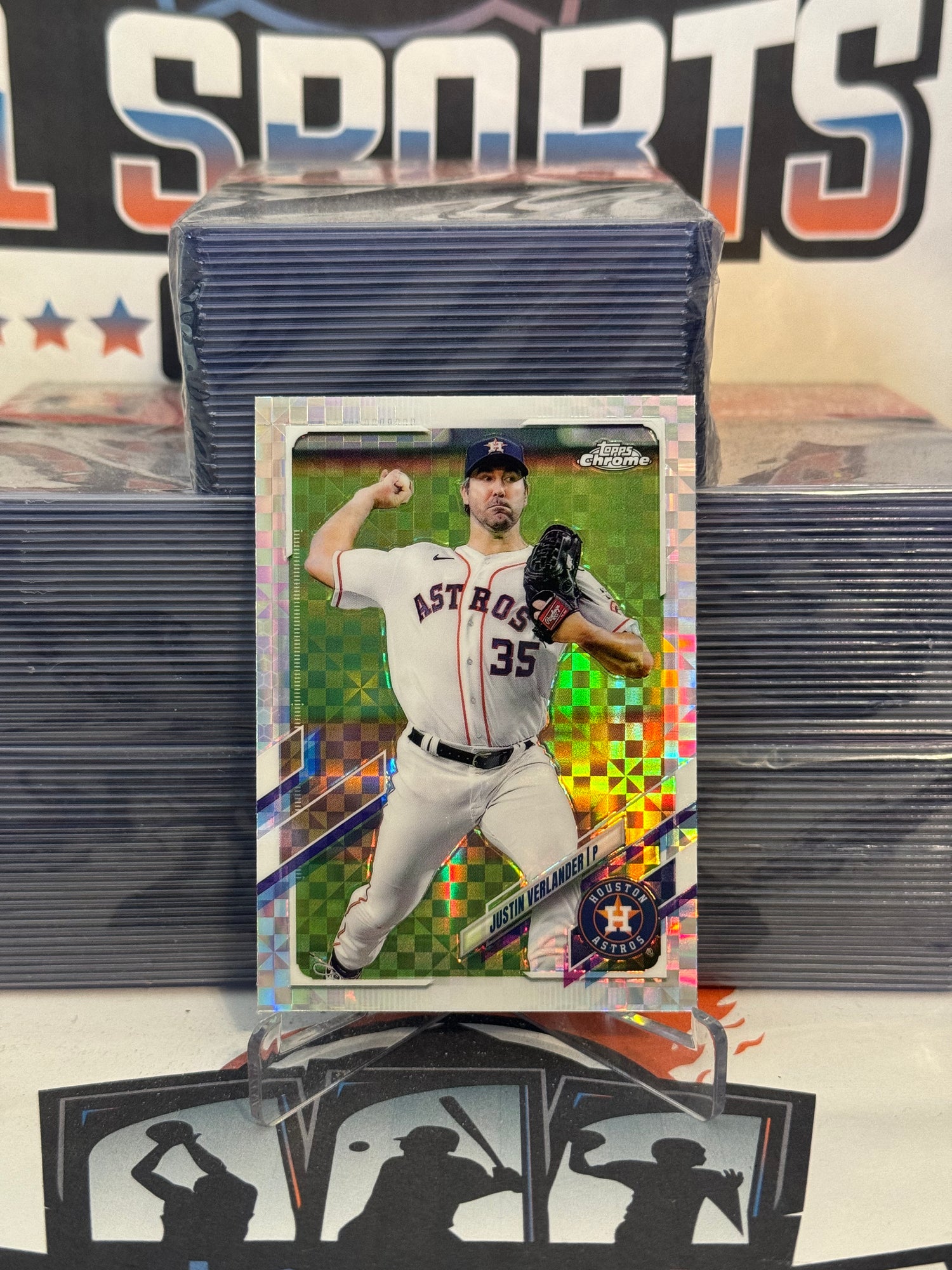 2021 Topps Chrome (X-Fractor) Justin Verlander #122