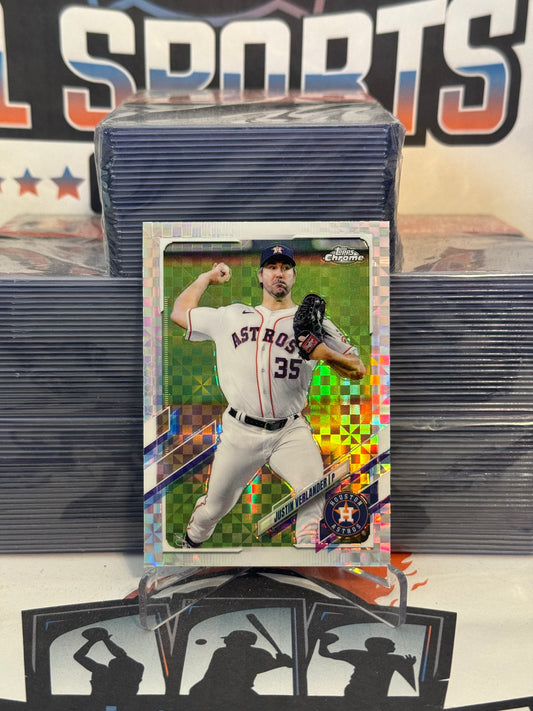 2021 Topps Chrome (X-Fractor) Justin Verlander #122