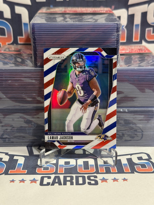 2024 Panini Prizm (Red White Blue Prizm) Lamar Jackson #19