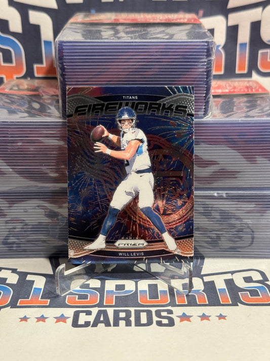 2024 Panini Prizm (Fireworks) Will Levis Rookie #4