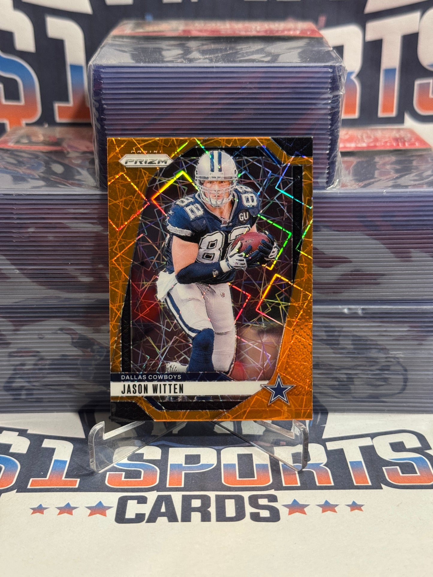 2024 Panini Prizm (Orange Lazer Prizm) Jason Witten #80
