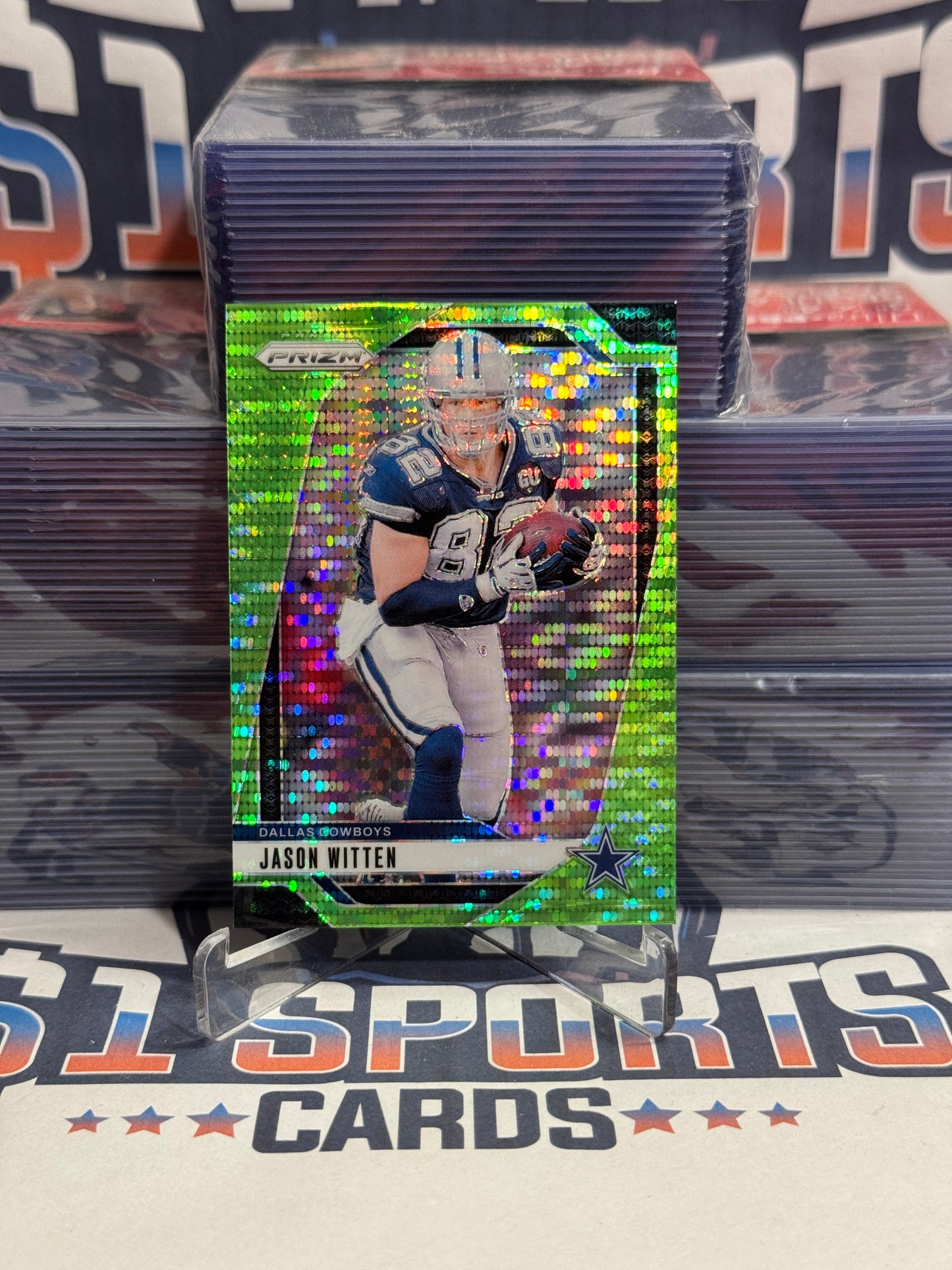 2024 Panini Prizm (Neon Green Pulsar Prizm) Jason Witten #80