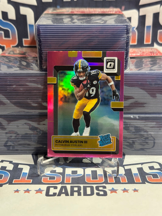2022 Donruss Optic (Pink Prizm, Rated Rookie) Calvin Austin III #236