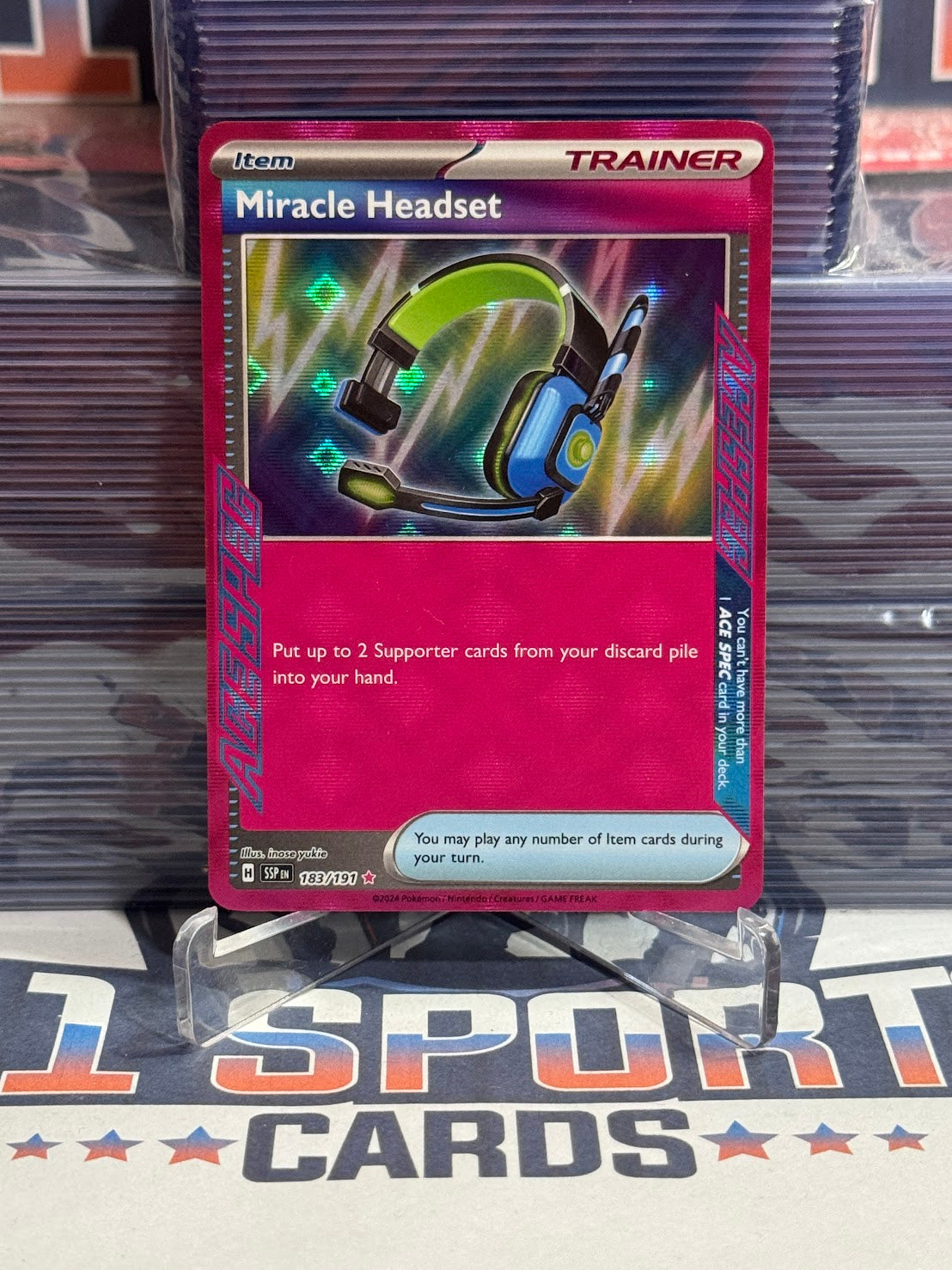 Pokemon TCG: Surging Sparks - Miracle Headset (ACE SPEC Rare) #183