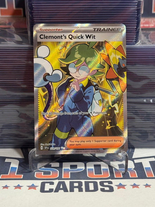 Pokemon TCG: Surging Sparks - Clemont's Quick Wit (Ultra Rare) #229
