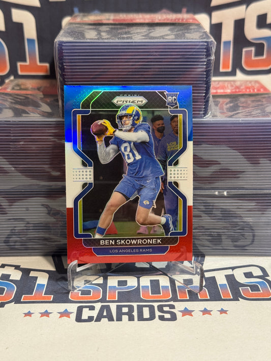 2021 Panini Prizm (Red White Blue Prizm) Ben Skowronek Rookie #413