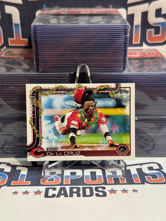 2025 Topps Holiday (Christmas Lights Variation) Elly De La Cruz #H97