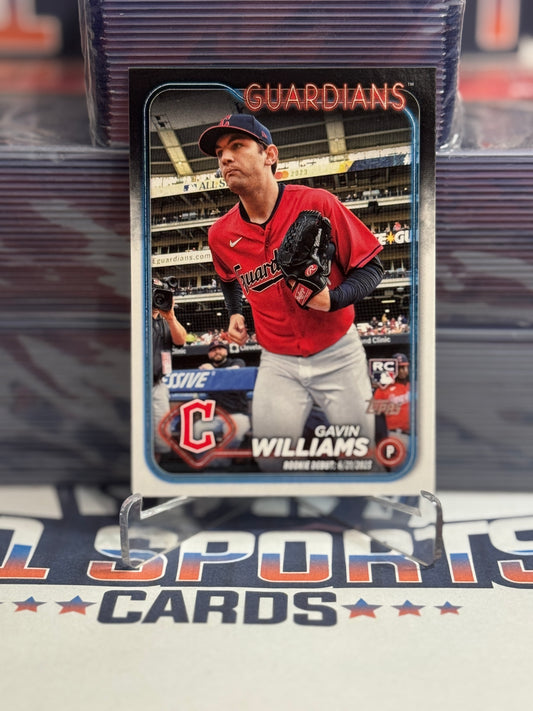 2024 Topps Update (MLB Debut) Gavin Williams Rookie #US294