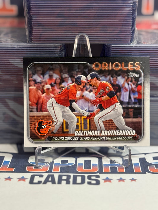 2024 Topps (Baltimore Brotherhood) Adley Rutschman & Gunnar Henderson #378