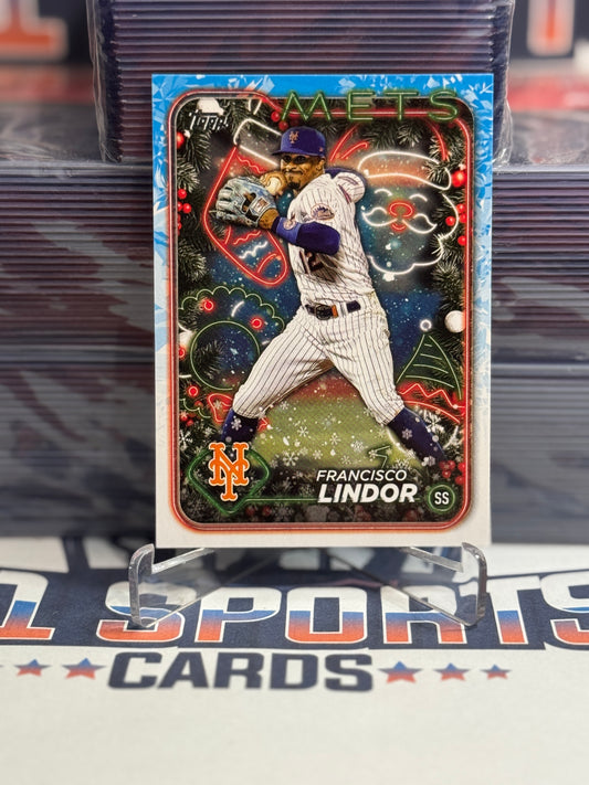 2024 Topps Holiday Francisco Lindor #H36