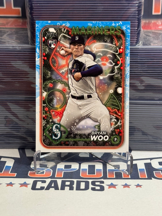 2024 Topps Holiday Bryan Woo Rookie #H193