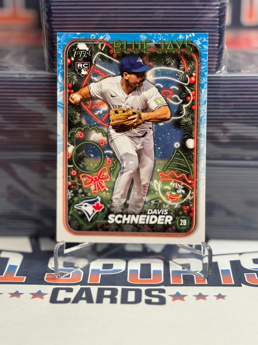 2024 Topps Holiday Davis Schneider Rookie #H132