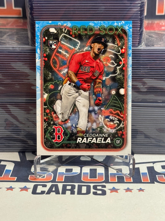 2024 Topps Holiday Ceddanne Rafaela Rookie #H121