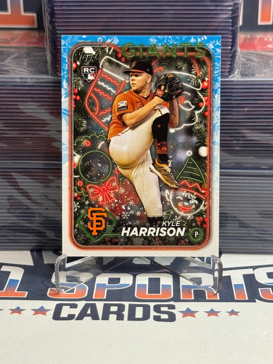 2024 Topps Holiday Kyle Harrison Rookie #H175