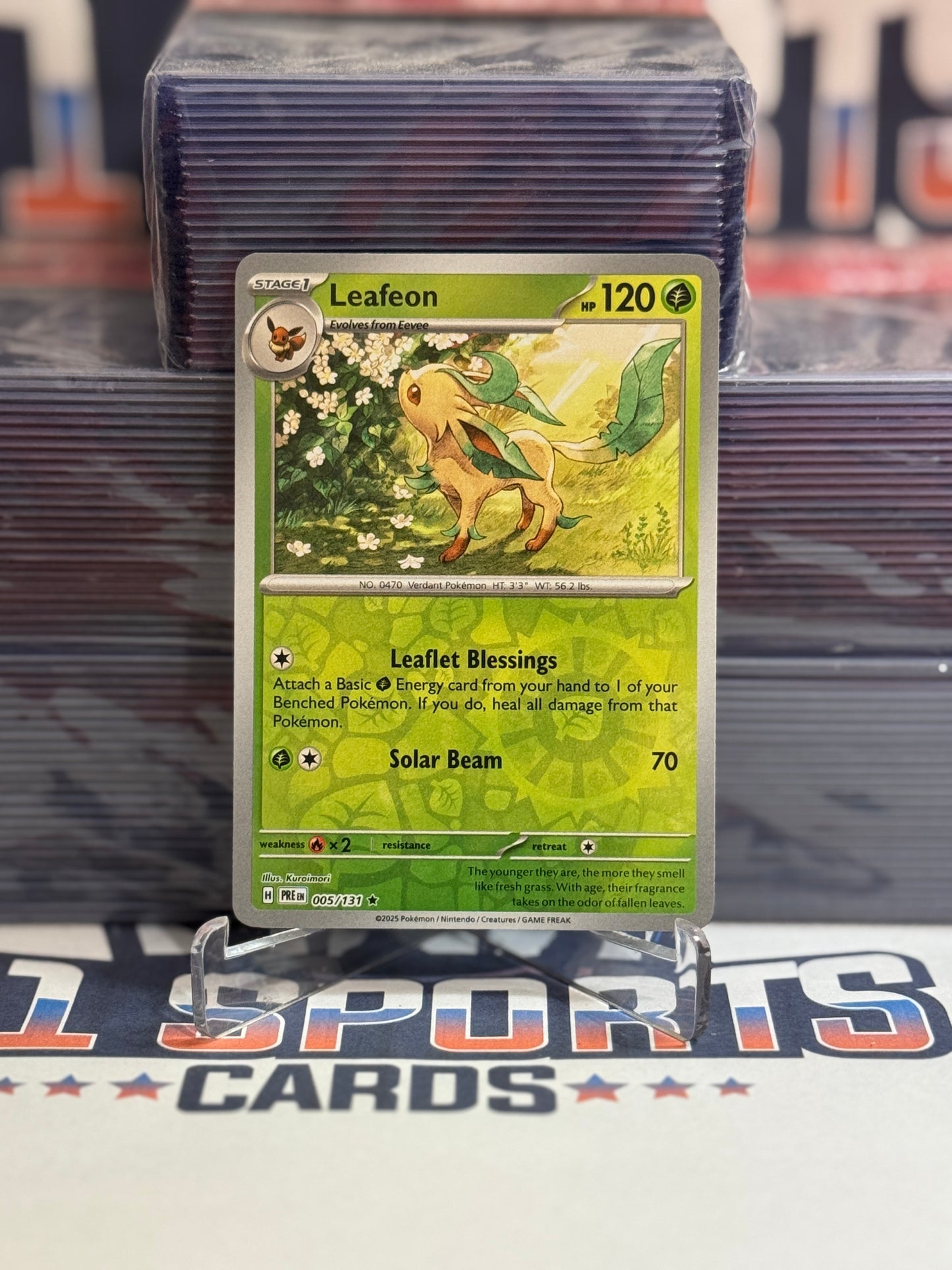 Pokemon TCG: Prismatic Evolutions - Leafeon (Reverse Holo, Rare) #5