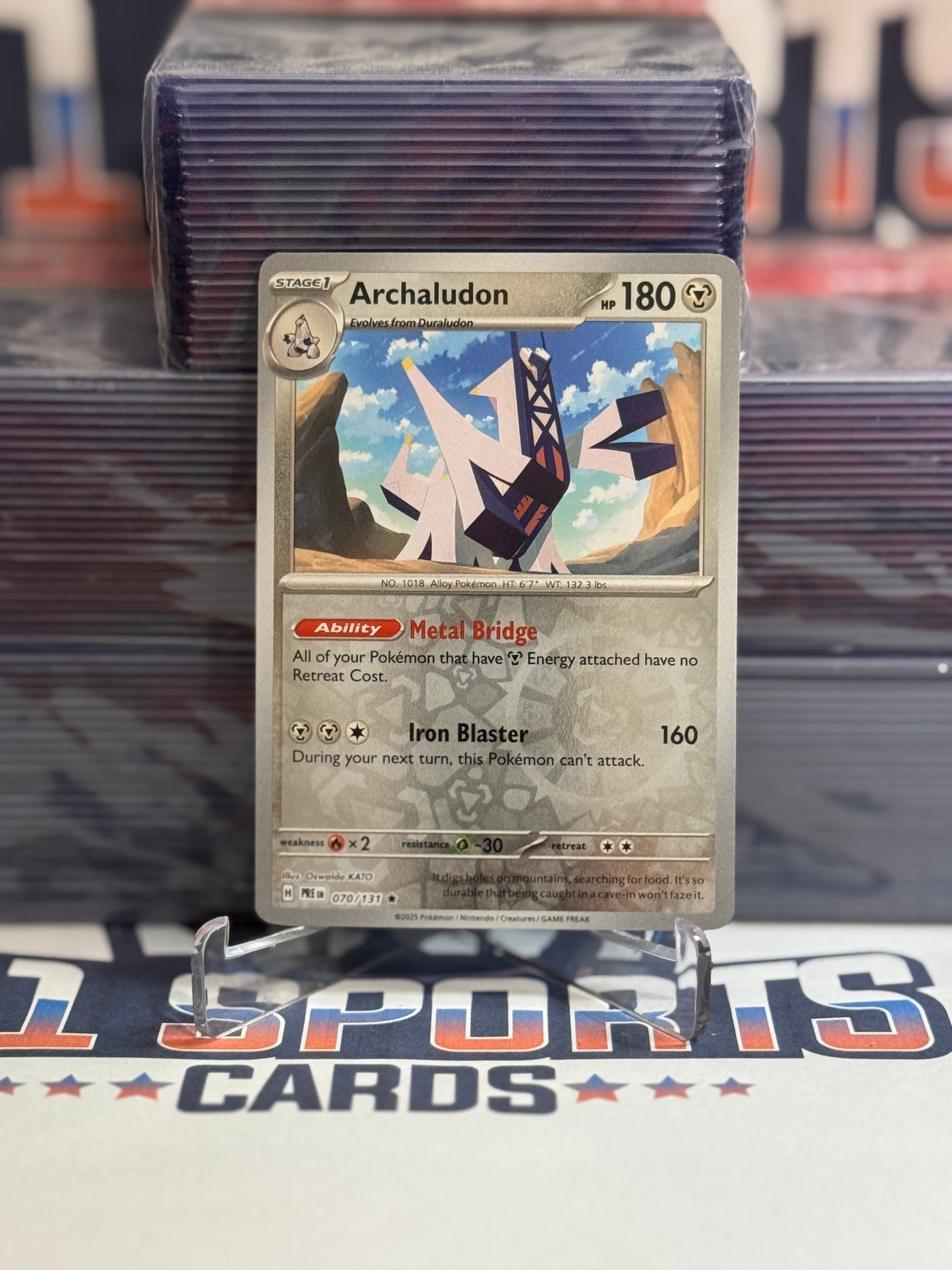 Pokemon TCG: Prismatic Evolutions - Archaludon (Reverse Holo, Rare) #70