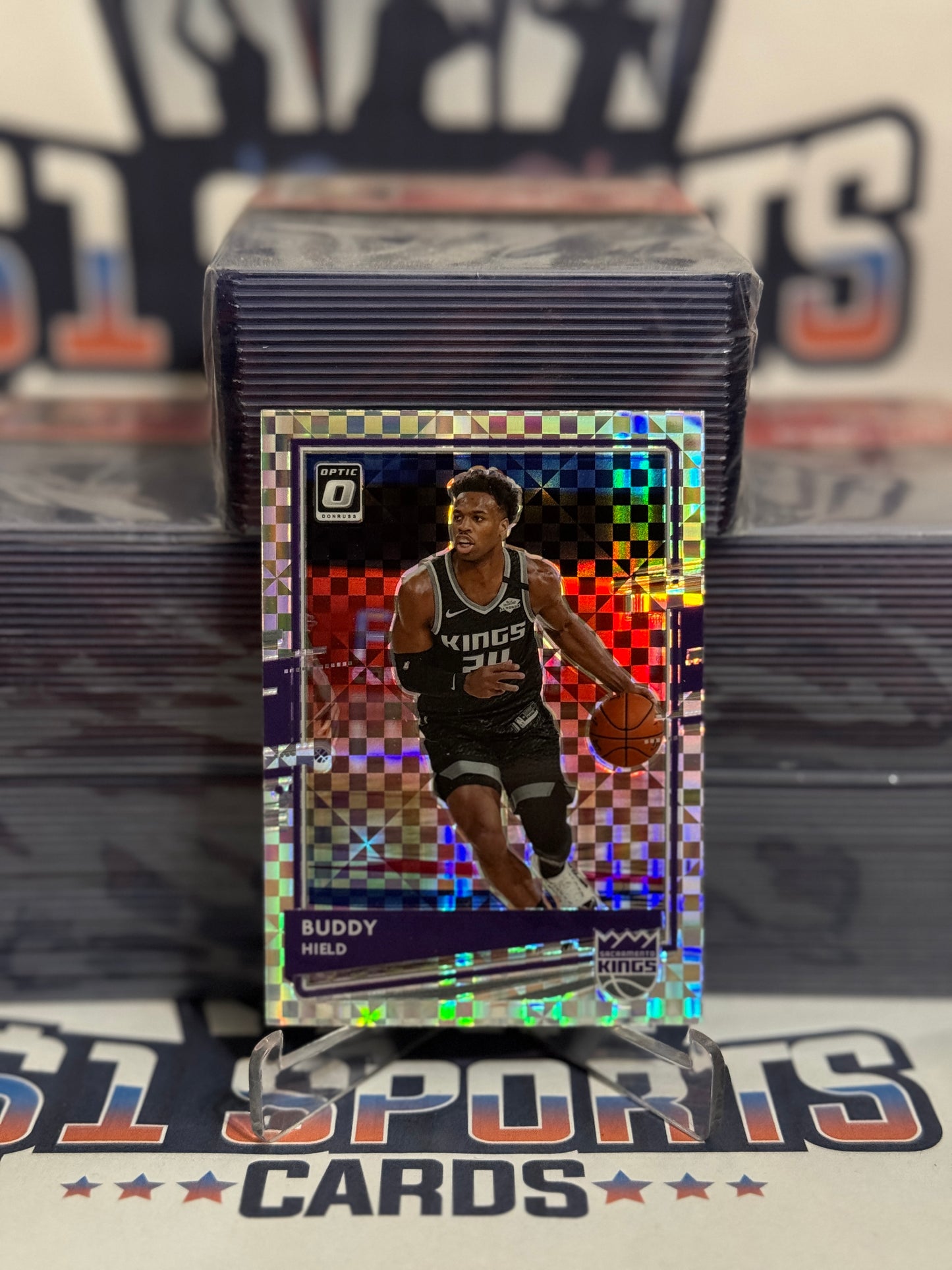 2020 Donruss Optic (Checkerboard SP Prizm) Buddy Hield #60