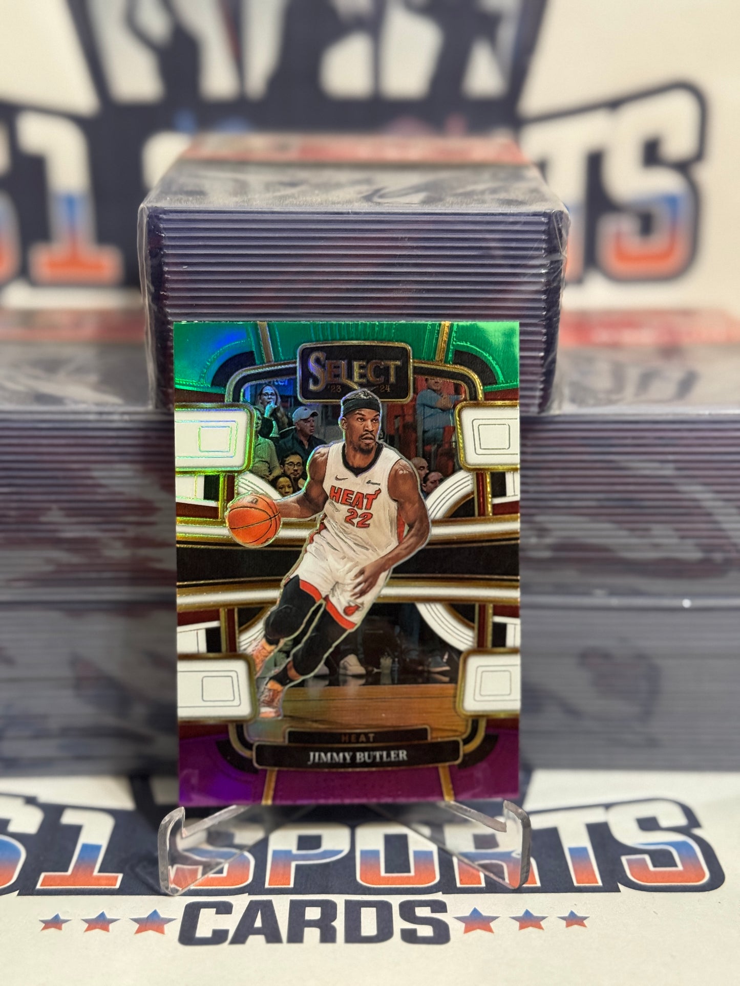 2023 Panini Select (Green White Purple Prizm) Jimmy Butler #40