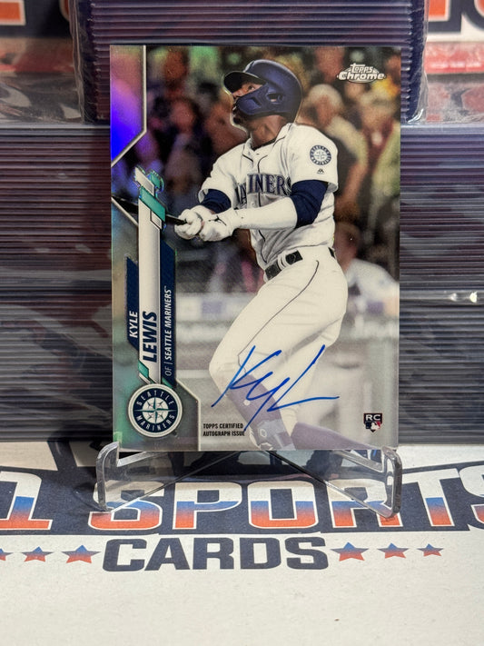 2020 Topps Chrome (Refractor, Auto 415/499) Kyle Lewis Rookie #RA-KL