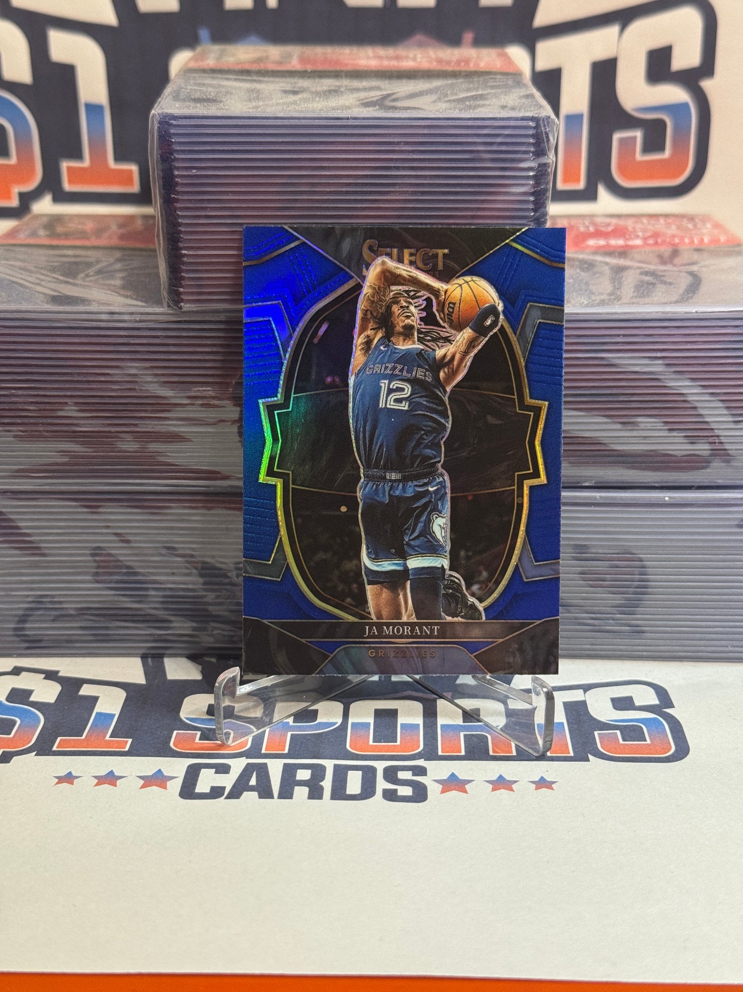 2022 Panini Select (Silver Prizm) Ja Morant #58