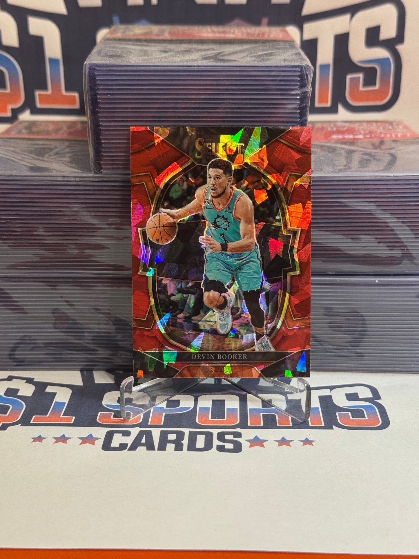 2022 Panini Select (Red Ice Prizm) Devin Booker #38