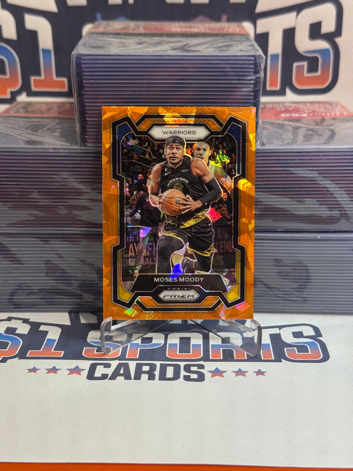 2023 Panini Prizm (Orange Ice Prizm) Moses Moody #228