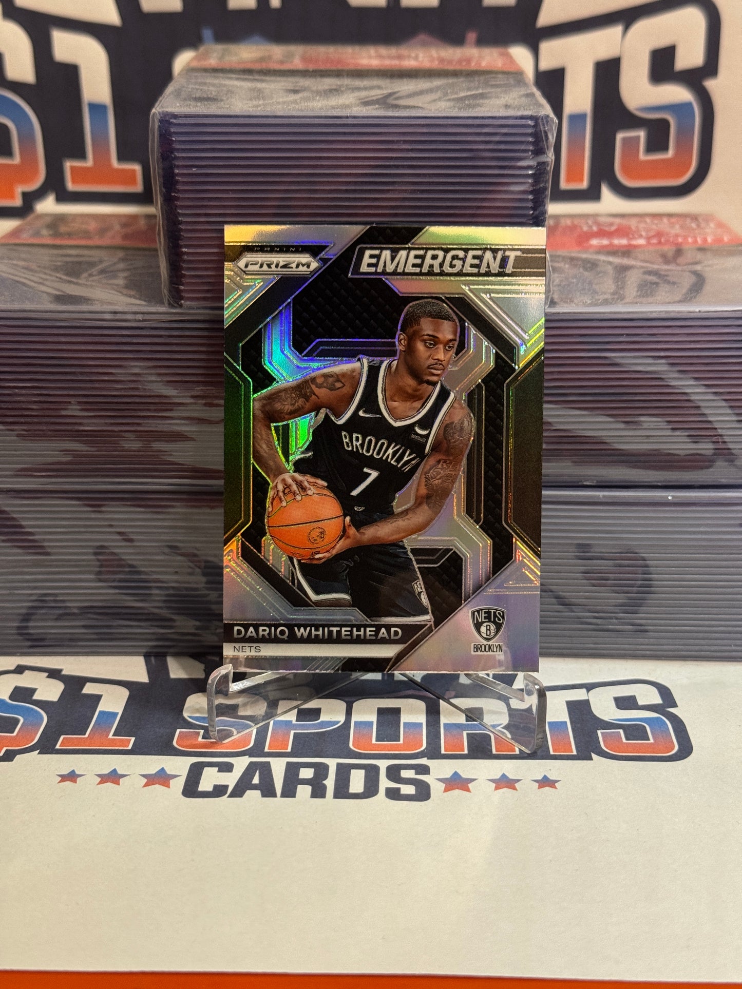 2023 Panini Prizm (Silver Prizm, Emergent) Dariq Whitehead Rookie #20