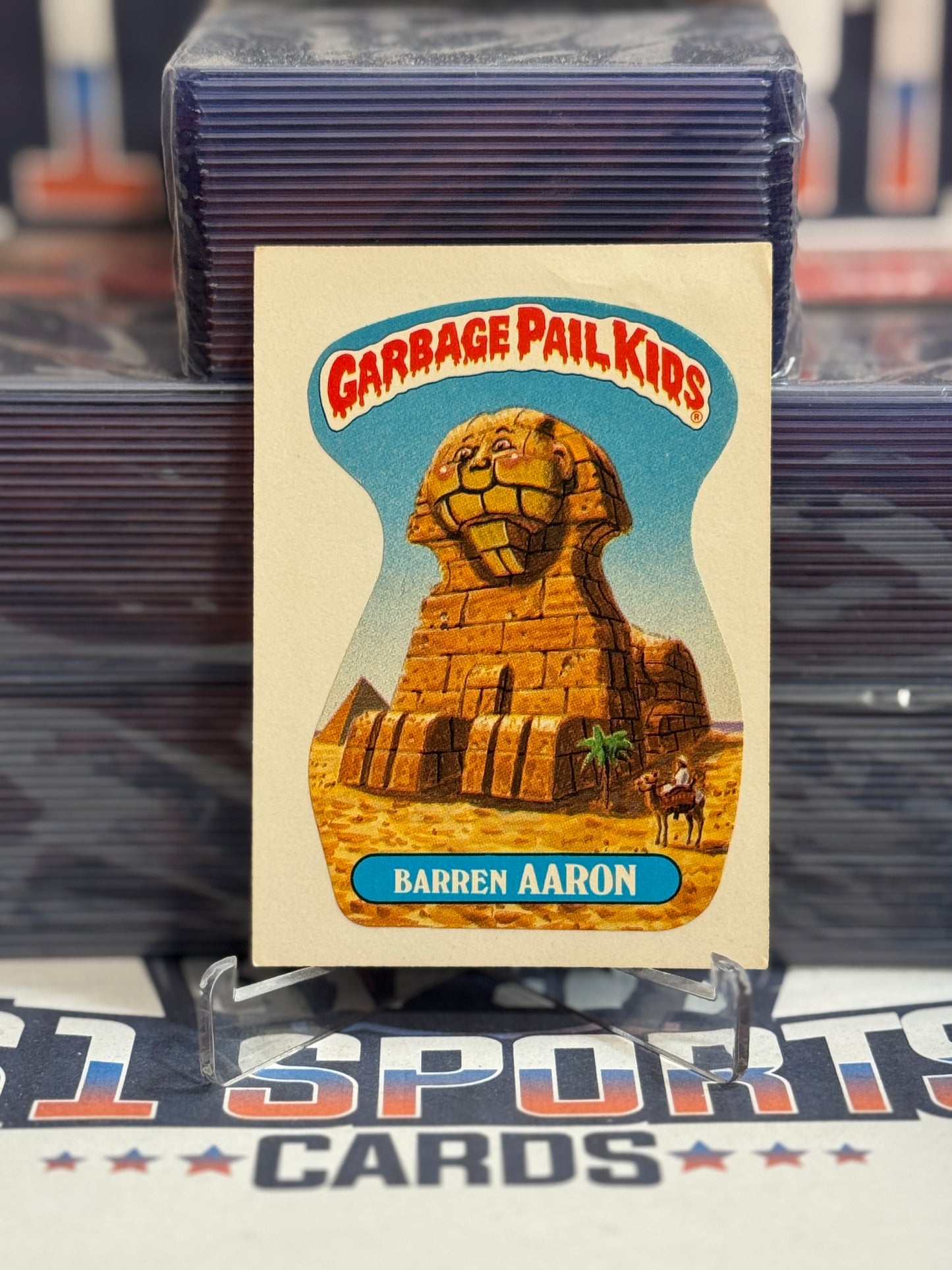 1986 Topps Garbage Pail Kids Barren Aaron #104b