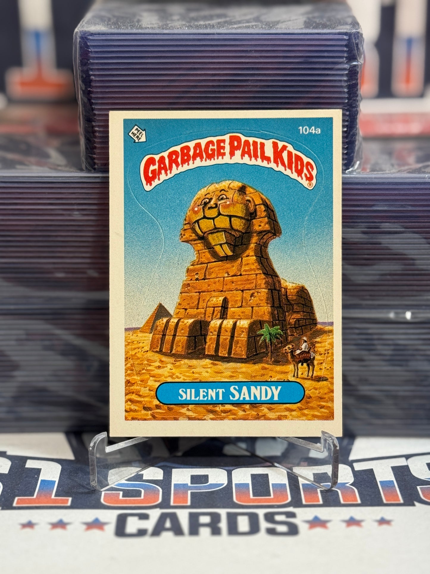 1986 Topps Garbage Pail Kids Silent Sandy #104a