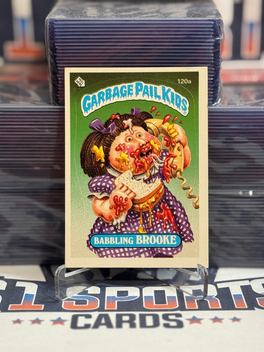 1986 Topps Garbage Pail Kids Babbling Brooke #120a