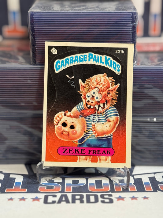 1986 Topps Garbage Pail Kids Zeke Freak #201b
