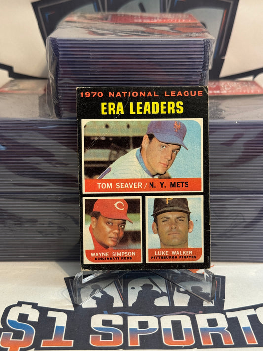 1971 Topps (ERA Leaders) Tom Seaver, Wayne Simpson, Luke Walker #68