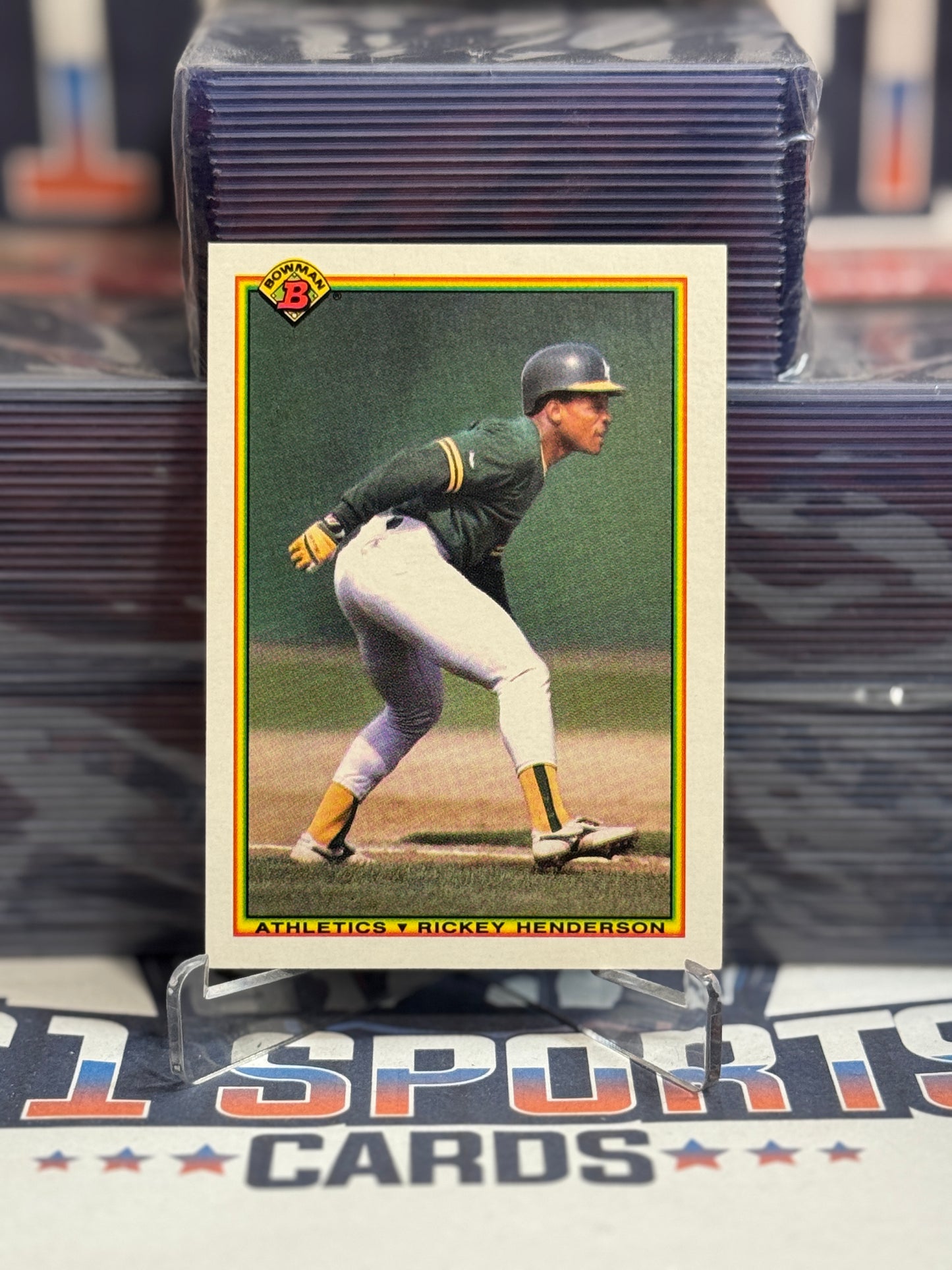 1990 Bowman Rickey Henderson #457