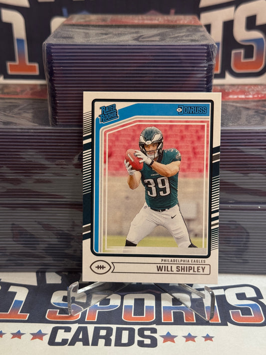 2024 Donruss (Rated Rookie) Will Shipley #312