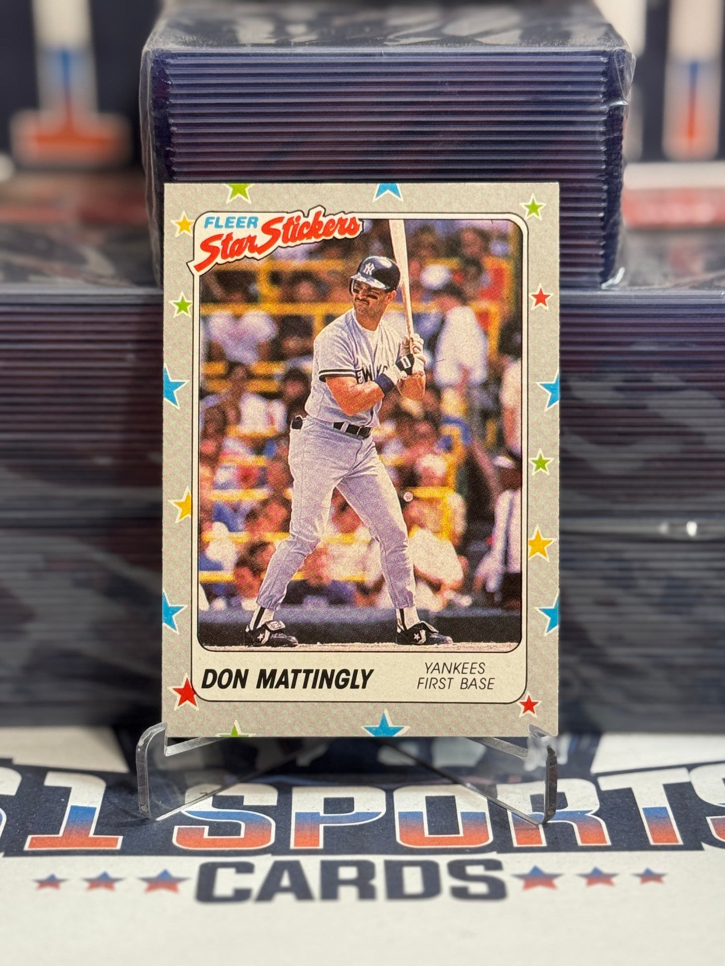 1988 Fleer (Star Stickers) Don Mattingly #48