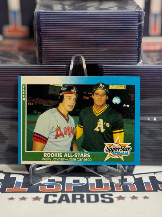 1987 Fleer (Rookie All-Stars) Wally Joyner & Jose Canseco #628