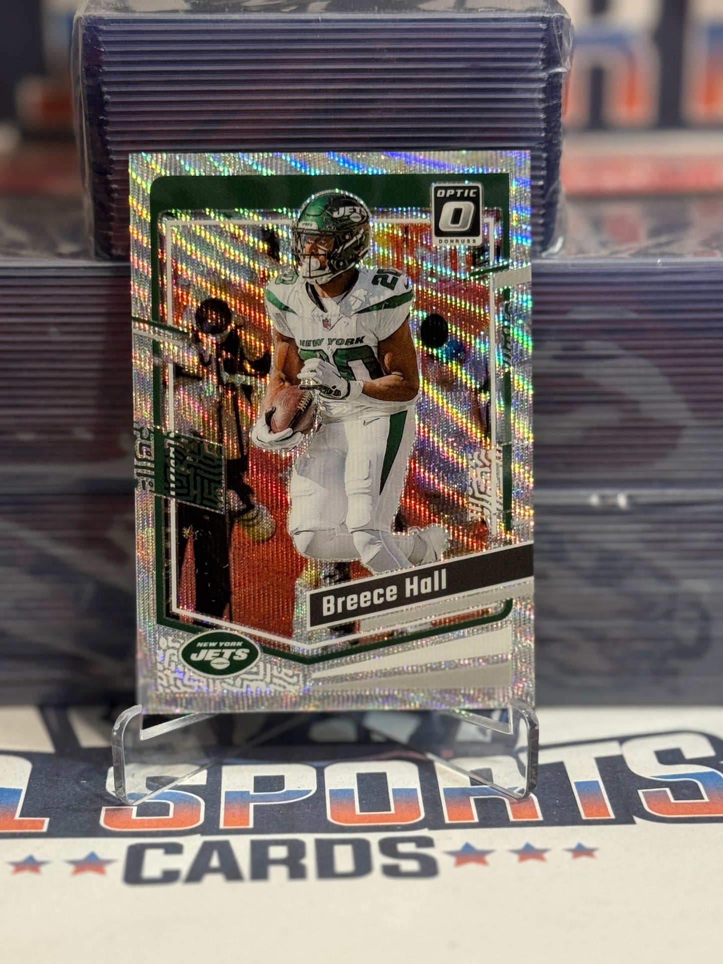 2022 Donruss Optic (Silver Wave Prizm 183/300) Breece Hall #151