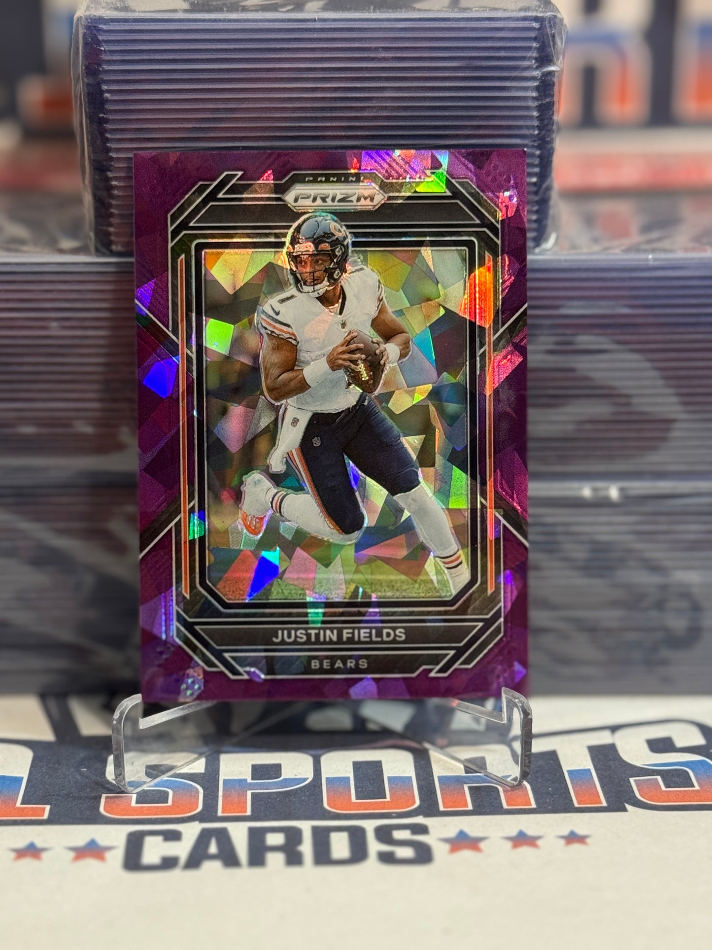 2022 Panini Prizm (Purple Ice Prizm 37/225) Justin Fields #47