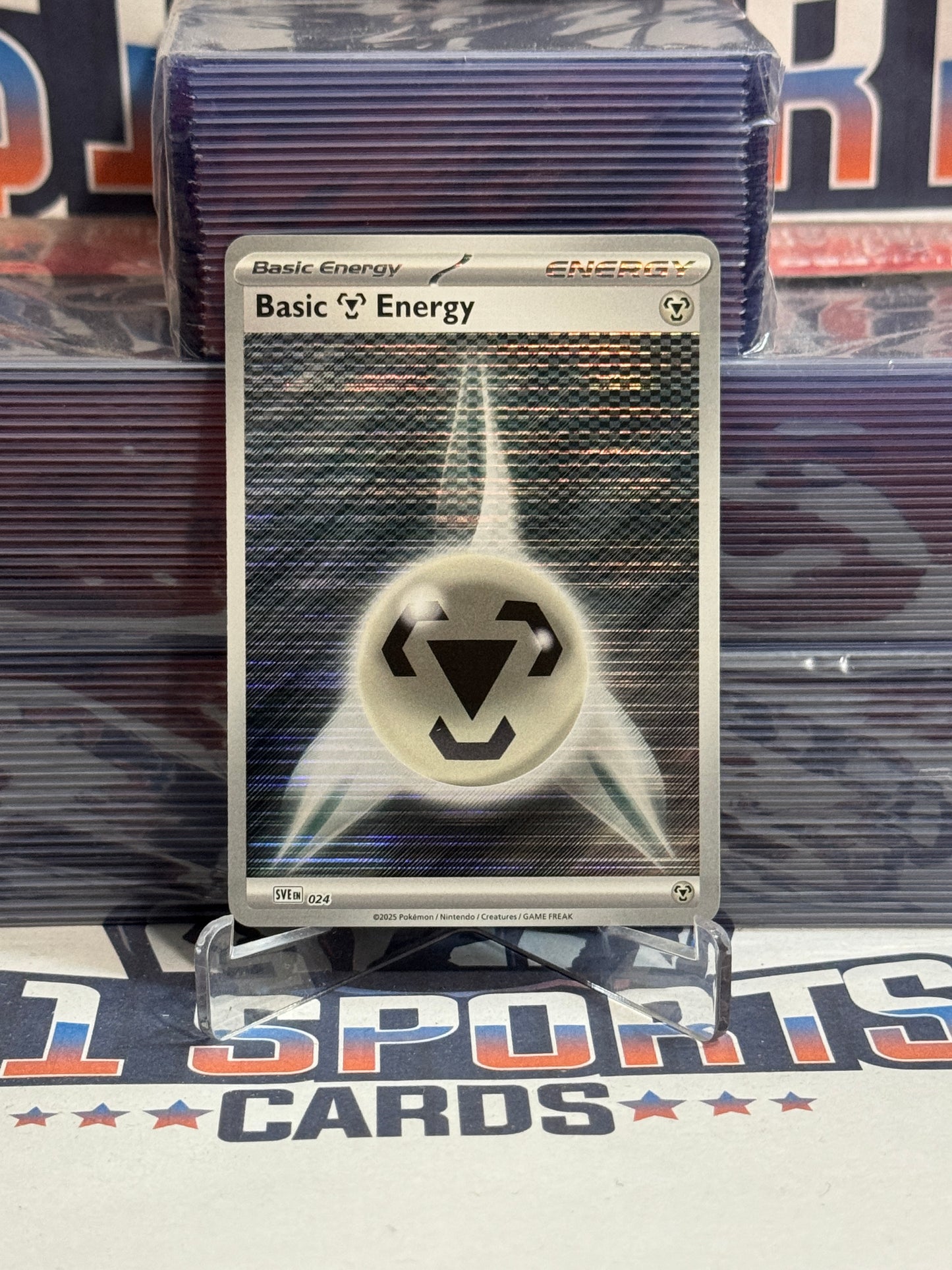 Pokemon TCG: Scarlet & Violet - Steel Metal Basic Energy (Holo) #24