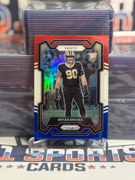 2023 Panini Prizm (Red White Blue Prizm) Bryan Bresee Rookie #372
