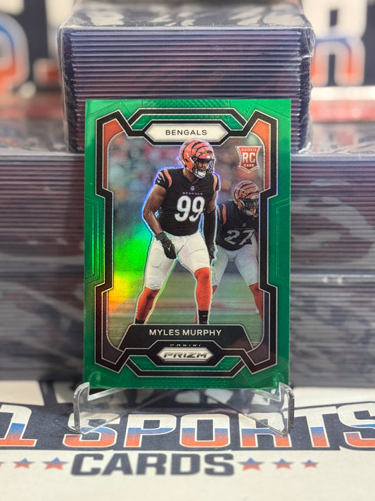 2023 Panini Prizm (Green Prizm) Myles Murphy Rookie #320