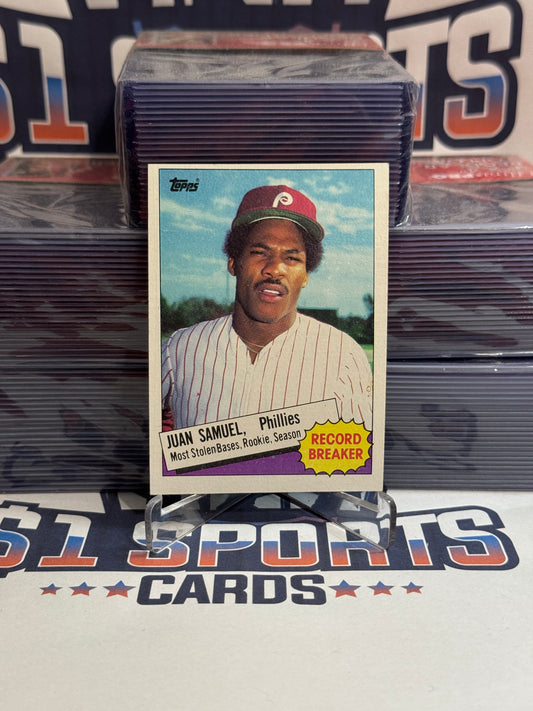 1986 Topps (Record Breaker) Juan Samuel #8