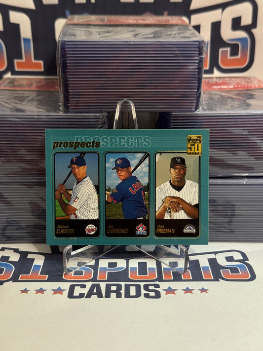 2001 Topps (Prospects) Michael Cuddyer, Choo Freeman, Joe Lawrence Rookie #730