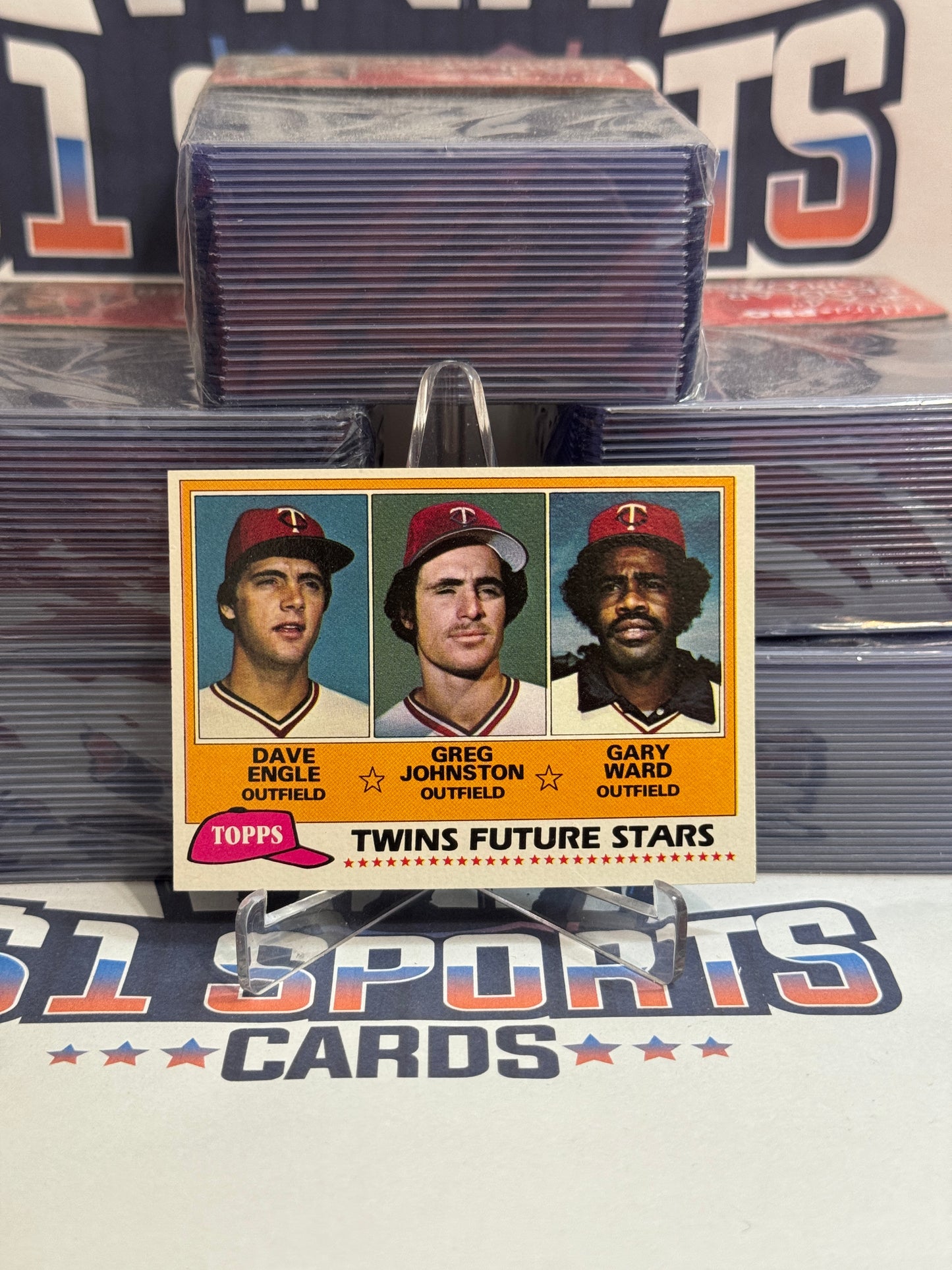 1981 Topps (Future Stars) Dave Engle, Greg Johnston, Gary Ward Rookie #326