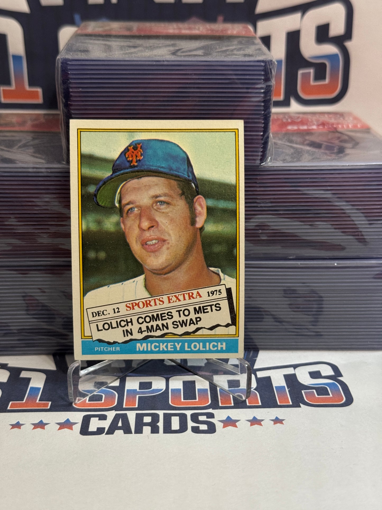 1976 Topps Traded (Sports Extra) Mickey Lolich #385T