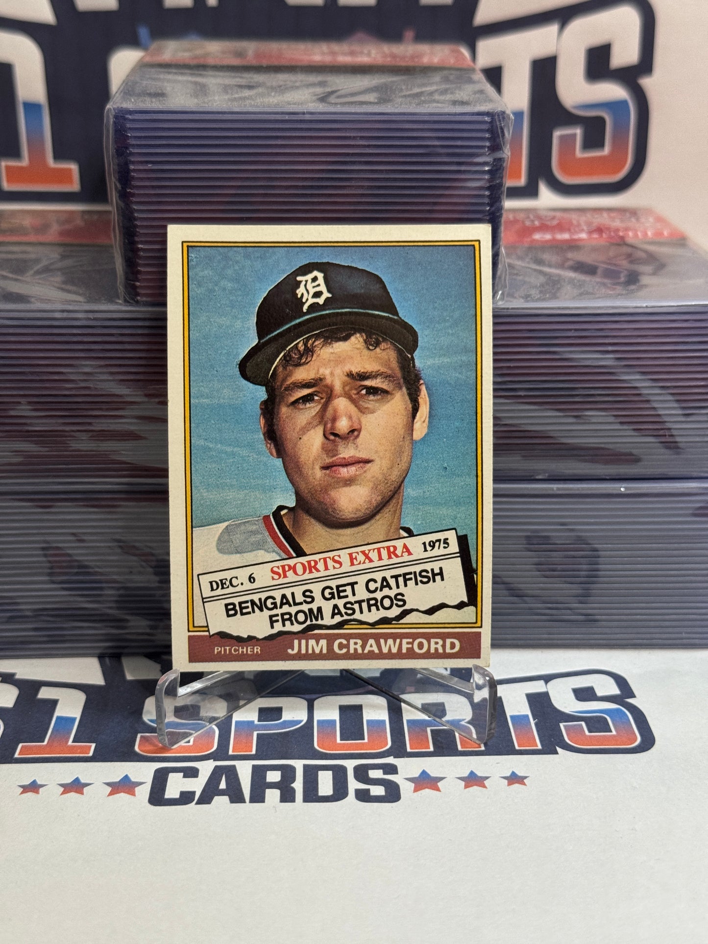 1976 Topps Traded (Sports Extra) Jim "Catfish" Crawford #428T